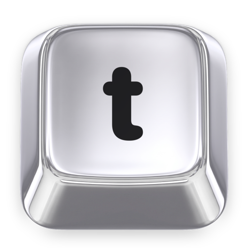 tactile's app icon, a chrome keycap